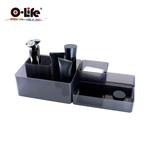 【O-Life】B-015 stacking storage box-white 5-piece set, , large