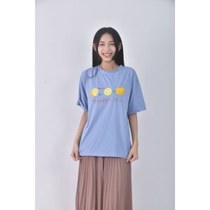 (L) 檸檬藍色短袖上衣二手衣,  (L) 檸檬藍色短袖上衣二手衣