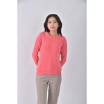 (S) 質感粉色長袖上衣二手衣, , large