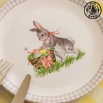 【SOLO Vintage】LCW Home 19cm Cute Egg Basket Bunny Plate Made in Turkey, , large
