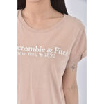 (S) abercrombie fitch質感棉質純棉橘色短袖上衣二手衣, , large