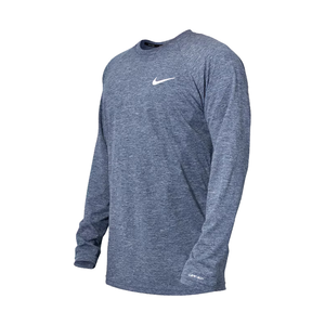 NIKE Heather 成人男性長袖防曬衣 長袖T恤 運動上衣 DRI-FIT速乾 UPF40+ NESSA590