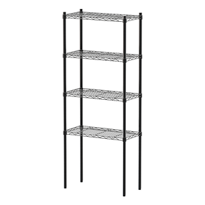 【Y HOUSE】60x30x150cm Lightweight Four-layer Iron Rack Iron Rack Shelf - Painted Black
