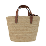 Two-purpose straw bag, , large