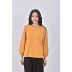 (M) tokyo fashion質感蝴蝶結黃色長袖上衣二手衣, , large