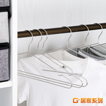 【G+居家】不鏽鋼曬衣架一般款20入(常規尺寸晾曬架/凹槽衣架/三角衣架), , large