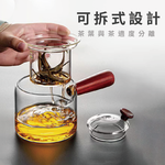 【 SK Delicate Life】木柄耐熱玻璃泡茶壺 (不含玻璃杯) 居家日常泡茶 手沖咖啡器具 下午茶與朋友共享  K7702, , large