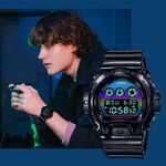 CASIO 卡西歐 G-SHOCK AI 探索虛擬彩虹系列電子錶 DW-6900RGB-1, , large