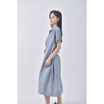 (XL) y y格紋藍色洋裝二手衣, , large