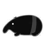【Monster】 Soft Diatomaceous Earth Shaped Absorbent Mat – Black & White Zoo (75x40cm) – Malayan Tapir, , large