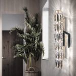 【H&R安室家】 10*47cm大LED米歇爾水晶壁燈 ZA0229, , large