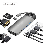 iBRIDGE 10-in-1 Type-C Hub Multi-Function 4K Adapter, , large