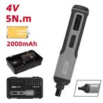 【deli tools】High Torque 5Nm Electric Screwdriver Phillips / Flat / Hex / Torx for Furniture Assembly, , large