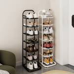 【AOTTO】鐵藝質感七層置物收納鞋架-白色(FT-016W), , large