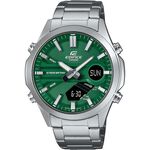 CASIO 卡西歐 EDIFICE 10年電力簡約計時手錶-綠 EFV-C120D-3A, , large