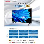 SHARP 50" Google TV 4K Android TV 4T-C50FK1X, , large