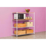 【Y HOUSE】Pine 120x45x60 cm three-layer paint color storage shelf wooden shelf - teak paint white, , large
