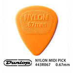 Jim Dunlop Nylon Midi 443R 0.67mm Pick 【敦煌樂器】, , large