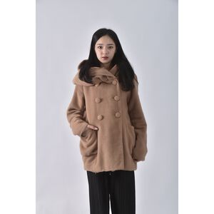 (M) 【房業涵私服】liz lisa毛毛棕色外套二手衣