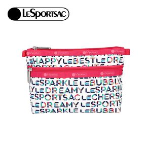 LeSportsac Cosmetic Clutch 雙層拉鍊收納化妝包/ 趣味字母 Cosmetic Clutch 雙