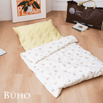 BUHO 台灣製 天然純棉透氣雙層紗兒童睡墊四季被三件組-(多款任選), , large
