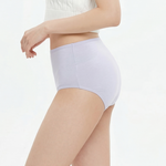 【Clany 可蘭霓】純棉長效抗菌中腰內褲 (M-2XL)｜加大尺碼 透氣包臀 2237-61 丁香紫, , large