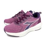 DIADORA迪亞多那 輕量緩震跑鞋 女運動鞋 女鞋 慢跑鞋 透氣 緹花 保護後跟 Q彈 足弓支撐 吸震 防滑 紫 灰紫, , large