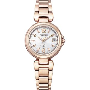 CITIZEN 星辰 XC 光動能電波萬年曆女錶 EC1037-51A