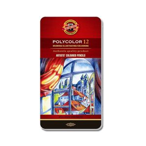 普思AP 【KOH-I-NOOR】油性專家級色鉛筆(鐵盒)-12色(K3822)