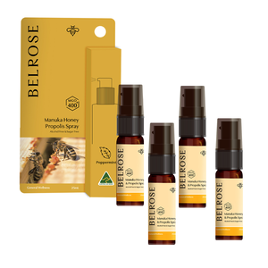 【Belrose】麥蘆卡蜂膠口腔噴劑-(4 入組  25ml/瓶)