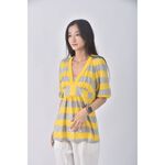 (S) juicy couture質感棉質純棉黃色短袖上衣二手衣, , large