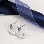 【快速出貨】MORELLATO CREOLE系列 銀色不鏽鋼 圓圈耳環 耳針 SAUP04, , large
