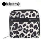 Lesportsac Compact Zip Wallet 極簡輕薄錢包 送禮-柔影豹紋, , large