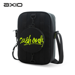 【AXIO】CASH ONLY 頂級萊卡側肩包(AC-31)黑色, , large