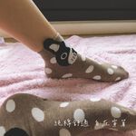 [Kaimei Cotton] Six pairs of random pairs of excellent pure cotton straight girls' socks, cute dog style, , large