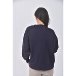 (L) repipi armario質感圓領藍色長袖上衣二手衣, , large
