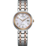 CITIZEN 星辰 LADY 優雅菱格紋光動能女錶 EW2696-84A, , large