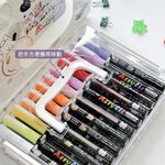 PENROTE筆樂 露咖貓24色直液式丙烯顏料彩繪筆(LPE3131), , large