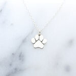 【Angel & Me】Cat Dog Paw (Large) s925 sterling silver necklace Birthday gift, , large
