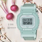 CASIO 卡西歐 G-SHOCK 自然系列 湖水藍 布質錶帶方型女錶 GMD-S5600CT-3, , large