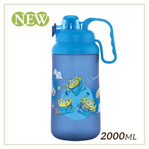 迪士尼 Tritan彈蓋水瓶2000ml-三眼怪