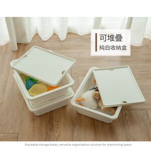 【H&R安室家】36*28*10CM 附蓋收納盒3入BM29