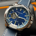 [星晴錶業]GiorgioFedon1919手錶,46mm,GF00049寶藍色錶面銀錶殼寶藍真皮皮革錶帶款, , large