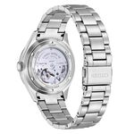 CITIZEN 星辰 C7 經典復刻日曆機械錶-銀x藍 NH8391-51L, , large