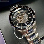 [星晴錶業]MASERATI手錶,46mm,R8823140008黑色雙面機械鏤空錶面銀錶殼銀色精鋼錶帶款, , large