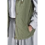 (S) fifty percent棉質純棉連帽背心綠色外套二手衣, , large