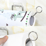 【G+居家】4組不鏽鋼無痕廚衛紙巾架(廚房壁掛架/捲筒紙巾架/捲筒衛生紙架/吸油紙巾架/毛巾掛架抹布掛架), , large