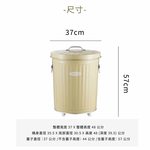 【this-this】日本渡邊金屬｜OBAKETSU 手工製附輪垃圾桶 33L, , large