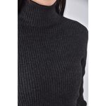 (S) kookai質感高領黑色長袖上衣二手衣, , large