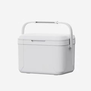 Camping essential: White 5.5L large-capacity insulated box (outdoor cooler, 5.5L insulated box, 48-hour cooling, food-grade insulated box)